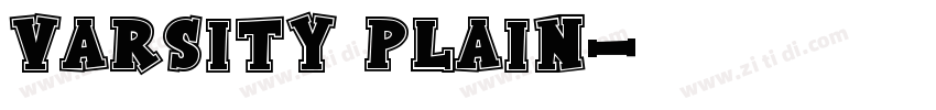 Varsity Plain字体转换